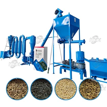 300–500 kg/h biomassi puidugraanulite tootmisliin